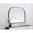 Elegant Decor Blaire Metal Frame Arch Mirror 42X30", Black