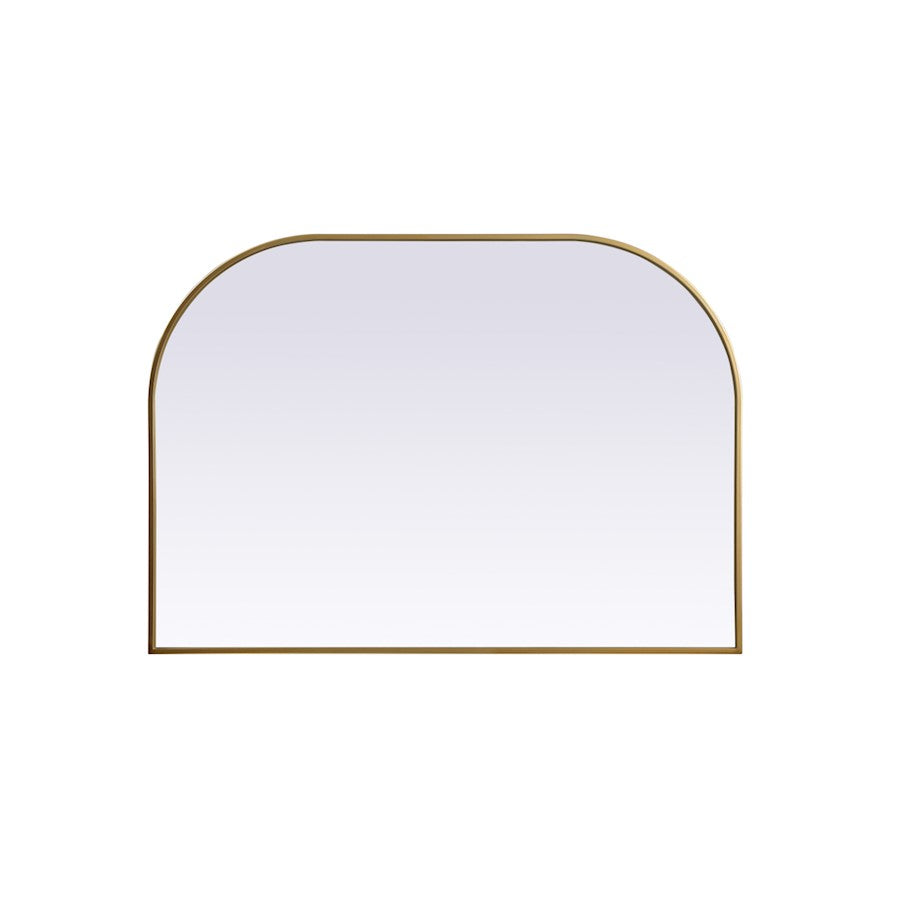 Elegant Decor Blaire Metal Frame Arch Mirror 42X30", Brass