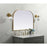 Elegant Decor Blaire Metal Frame Arch Mirror 42X30", Brass
