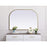 Elegant Decor Blaire Metal Frame Arch Mirror 42X30", Brass