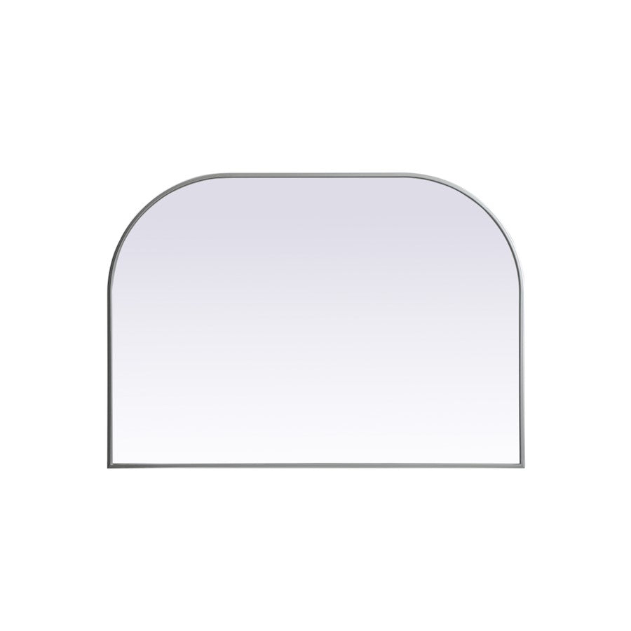 Elegant Decor Blaire Metal Frame Arch Mirror 42X30", Silver