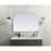 Elegant Decor Blaire Metal Frame Arch Mirror 42X30", Silver