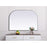 Elegant Decor Blaire Metal Frame Arch Mirror 42X30", Silver