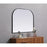 Elegant Decor Blaire Metal Frame Arch Mirror 42X34", Black