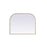 Elegant Decor Blaire Metal Frame Arch Mirror 42X34", Brass