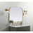 Elegant Decor Blaire Metal Frame Arch Mirror 42X34", Brass