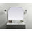 Elegant Decor Blaire Metal Frame Arch Mirror 42X34", Silver