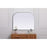 Elegant Decor Blaire Metal Frame Arch Mirror 42X34", Silver