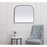 Elegant Decor Blaire Metal Frame Arch Mirror 42X38", Black