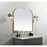 Elegant Decor Blaire Metal Frame Arch Mirror 42X38", Brass