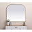 Elegant Decor Blaire Metal Frame Arch Mirror 42X38", Brass