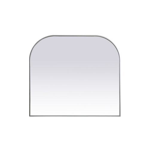 Elegant Decor Blaire Metal Frame Arch Mirror 42X38", Silver