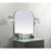Elegant Decor Blaire Metal Frame Arch Mirror 42X38", Silver