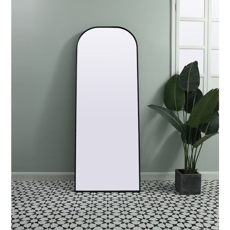 Elegant Decor Blaire Arch Full Length Mirror 28X74", Black
