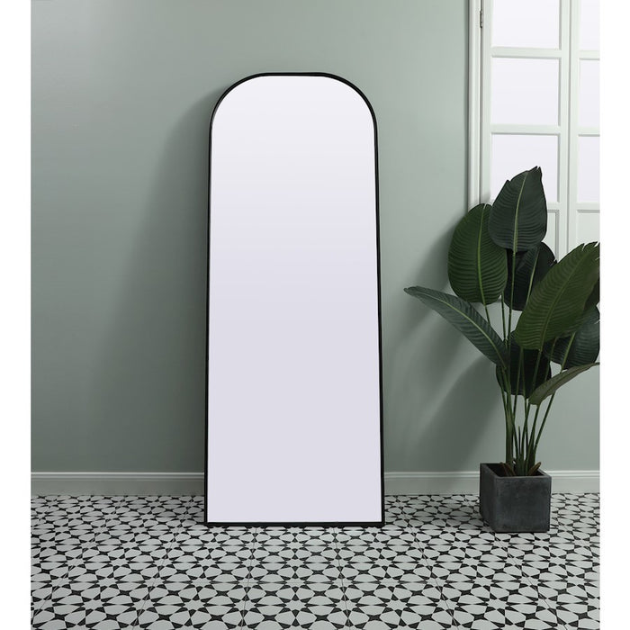 Elegant Decor Blaire Arch Full Length Mirror 28X74", Black