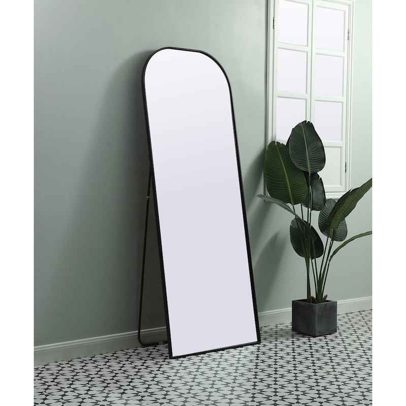 Elegant Decor Blaire Arch Full Length Mirror 28X74", Black