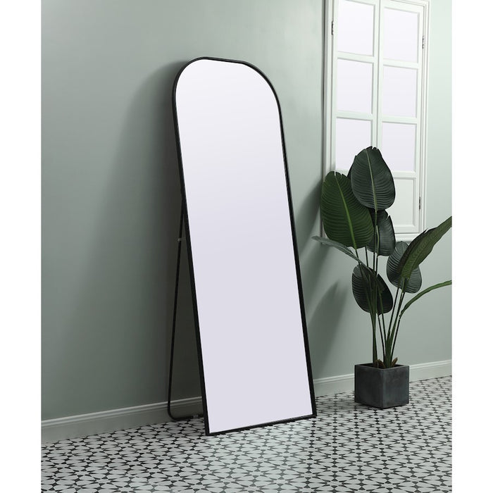 Elegant Decor Blaire Arch Full Length Mirror 28X74", Black