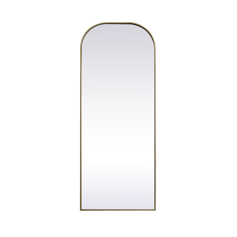 Elegant Decor Blaire Arch Full Length Mirror 28X74", Brass
