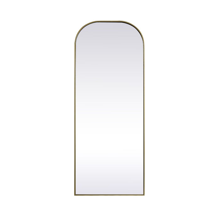 Elegant Decor Blaire Arch Full Length Mirror 28X74", Brass