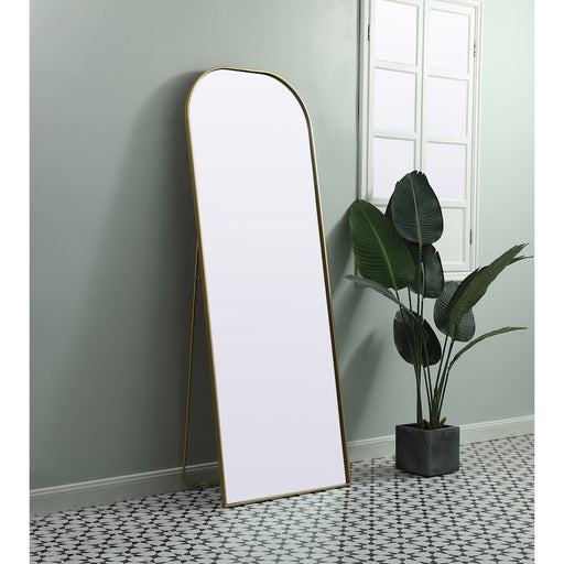 Elegant Decor Blaire Arch Full Length Mirror 28X74", Brass