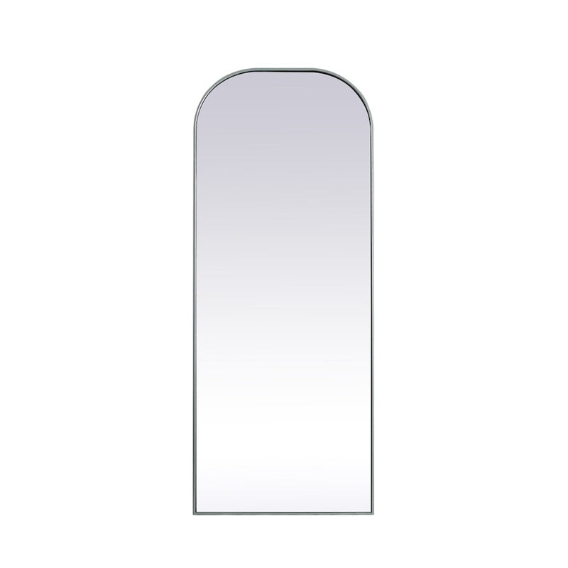 Elegant Decor Blaire Arch Full Length Mirror 28X74", Silver