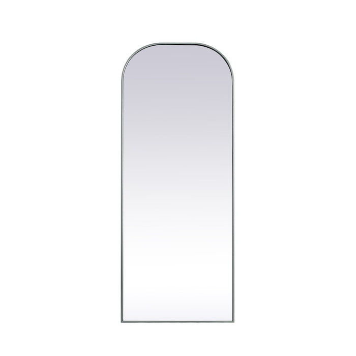 Elegant Decor Blaire Arch Full Length Mirror 28X74", Silver