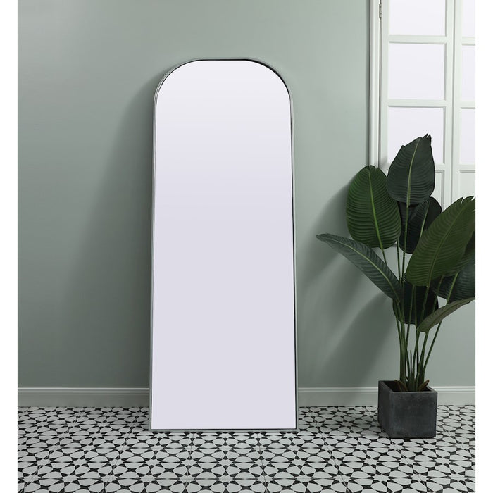 Elegant Decor Blaire Arch Full Length Mirror 28X74", Silver