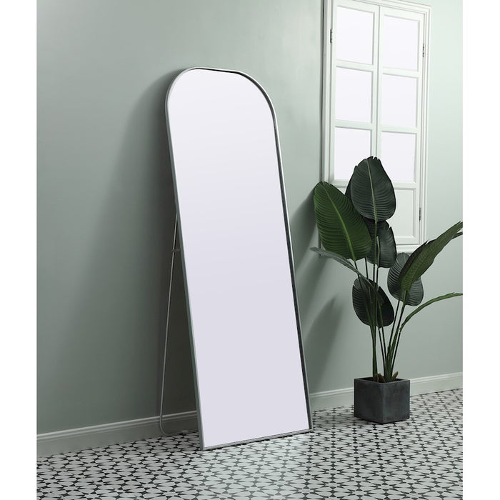 Elegant Decor Blaire Arch Full Length Mirror 28X74", Silver