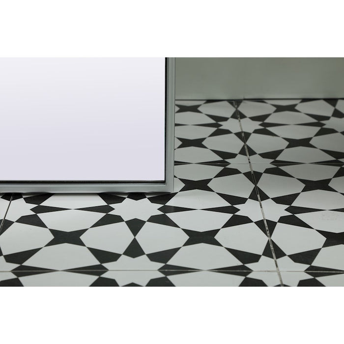 Elegant Decor Blaire Arch Full Length Mirror 28X74", Silver