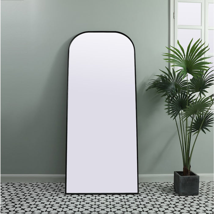 Elegant Decor Blaire Arch Full Length Mirror 32X76", Black