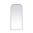 Elegant Decor Blaire Arch Full Length Mirror 32X76", Brass