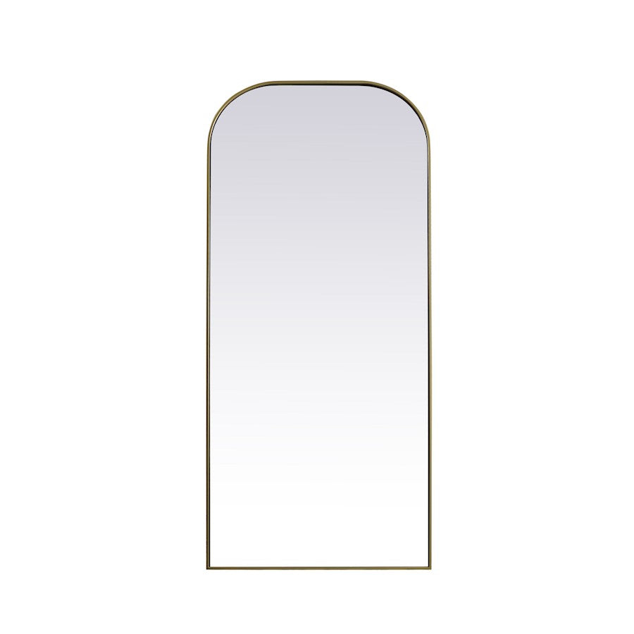 Elegant Decor Blaire Arch Full Length Mirror 32X76", Brass