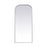 Elegant Decor Blaire Arch Full Length Mirror 32X76", Silver