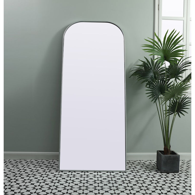 Elegant Decor Blaire Arch Full Length Mirror 32X76", Silver