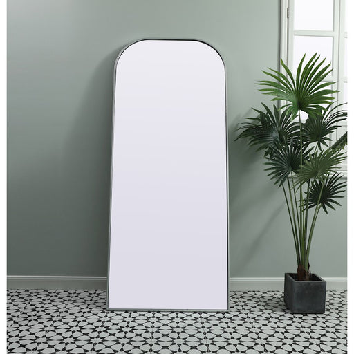 Elegant Decor Blaire Arch Full Length Mirror 32X76", Silver