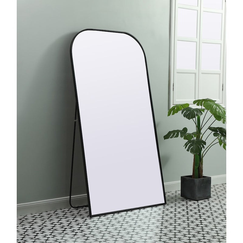 Elegant Decor Blaire Arch Full Length Mirror 35X66", Black