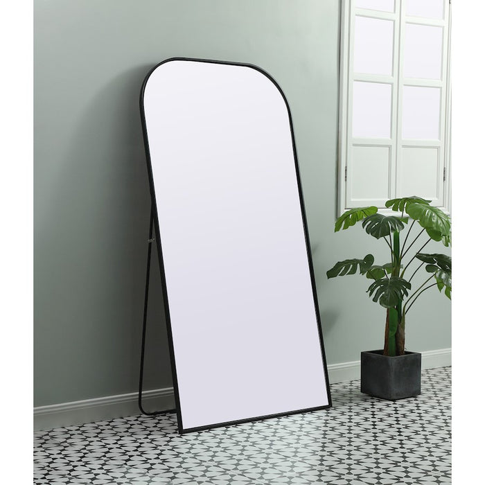 Elegant Decor Blaire Arch Full Length Mirror 35X66", Black
