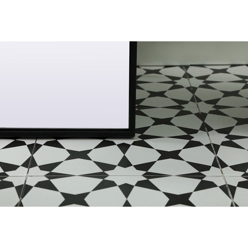 Elegant Decor Blaire Arch Full Length Mirror 35X66", Black
