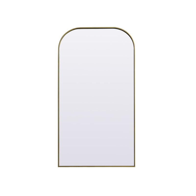 Elegant Decor Blaire Arch Full Length Mirror 35X66", Brass
