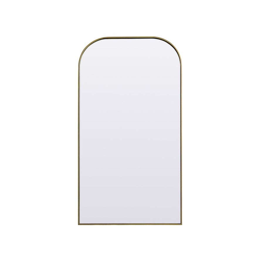 Elegant Decor Blaire Arch Full Length Mirror 35X66", Brass