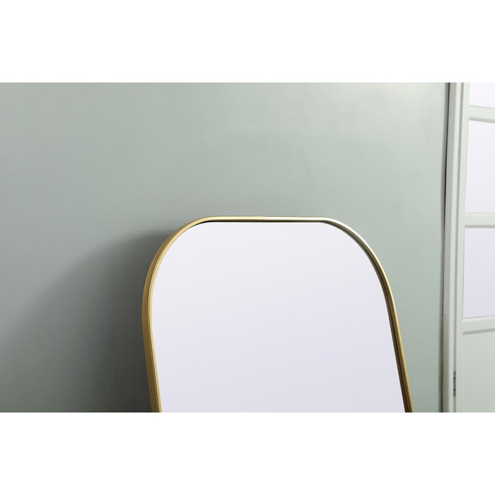 Elegant Decor Blaire Arch Full Length Mirror 35X66", Brass