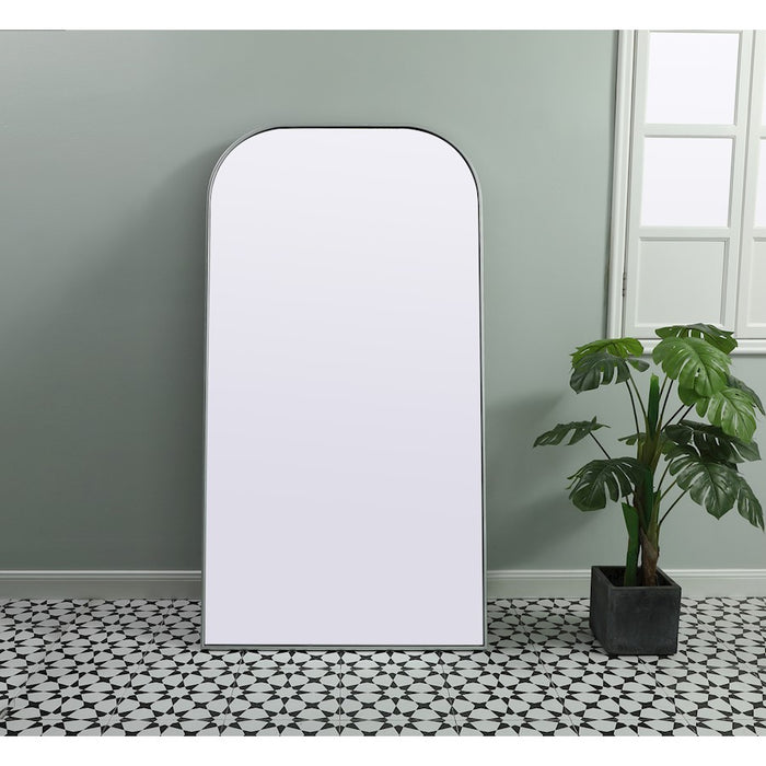 Elegant Decor Blaire Arch Full Length Mirror 35X66", Silver