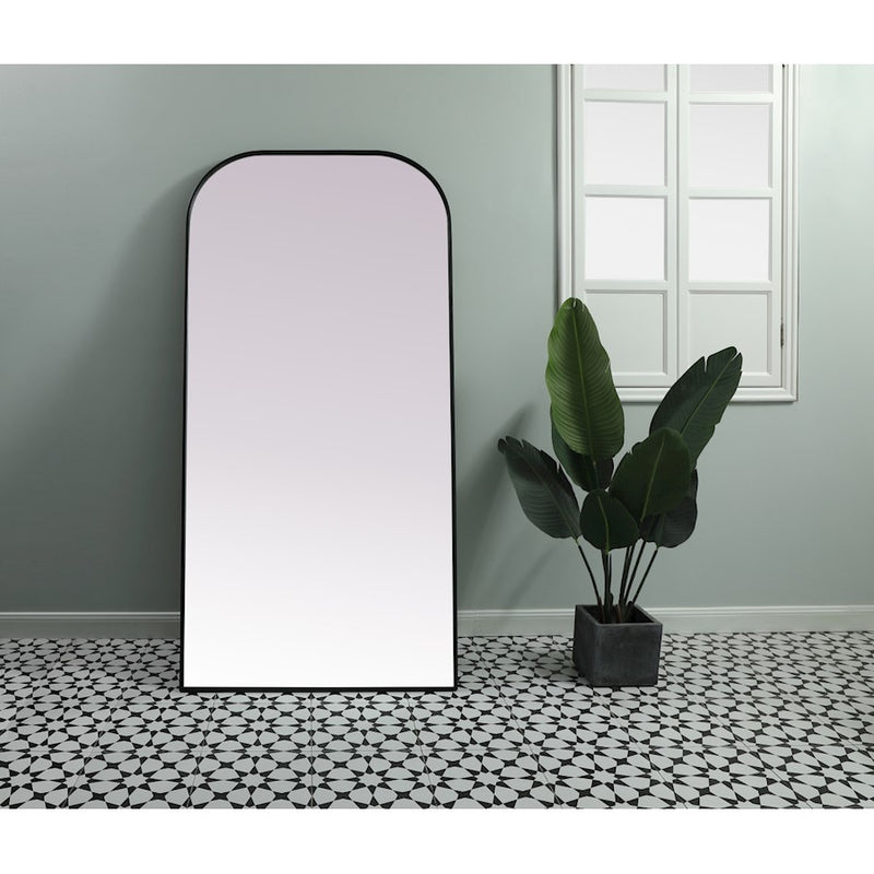 Elegant Decor Blaire Arch Full Length Mirror 35X72", Black