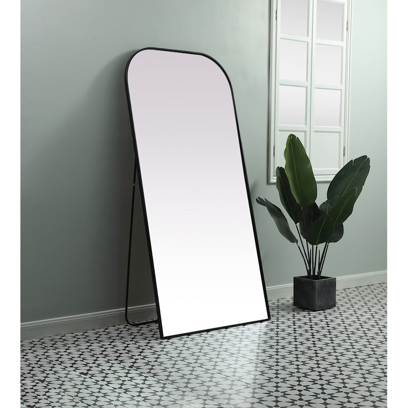 Elegant Decor Blaire Arch Full Length Mirror 35X72", Black