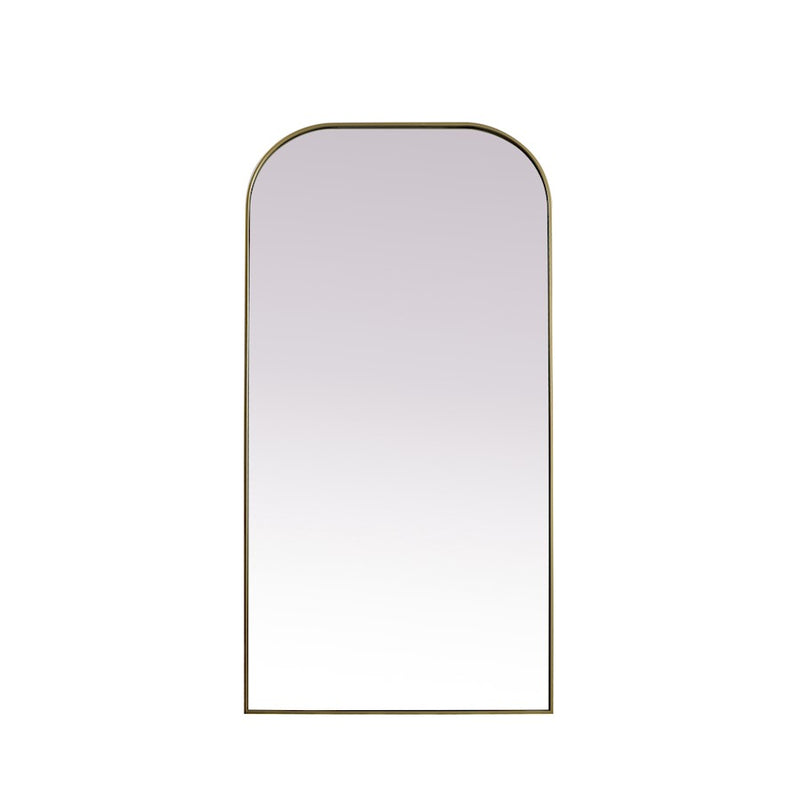 Elegant Decor Blaire Arch Full Length Mirror 35X72", Brass