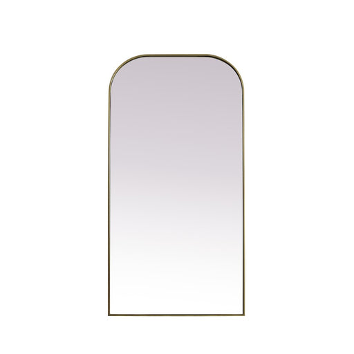 Elegant Decor Blaire Arch Full Length Mirror 35X72", Brass