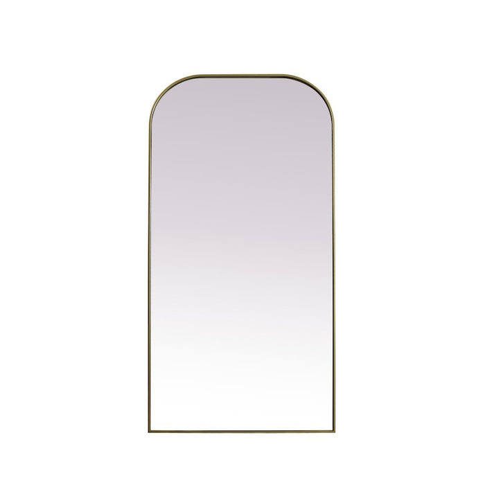 Elegant Decor Blaire Arch Full Length Mirror 35X72", Brass