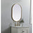 Elegant Decor Asha Metal Frame Oval Mirror 20X30", Brass