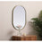 Elegant Decor Asha Metal Frame Oval Mirror 20X30", Brass