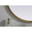 Elegant Decor Asha Metal Frame Oval Mirror 20X30", Brass